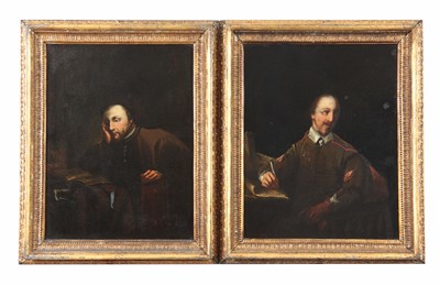 Lot 800 - ATT. EDWARD ALCOCK FL. 1745-78 - OILS ON METAL...