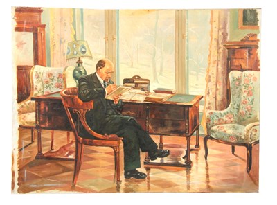 Lot 806 - A 20TH CENTURY RUSSIAN SCHOOL OIL ON CANVAS OF...