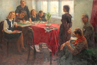 Lot 807 - AN EARLY 20TH CENTURY RUSSIAN SCHOOL OIL ON...