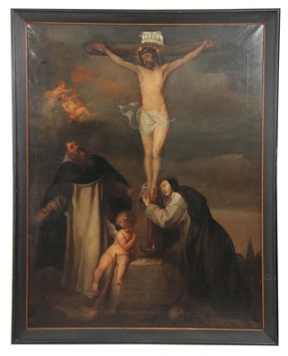Lot 814 - AFTER ANTHONY VAN-DYKE. A 19TH CENTURY OIL ON...