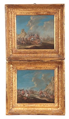 Lot 824 - PHILIPS WOUWERMAN. A PAIR OF OILS ON CANVAS....