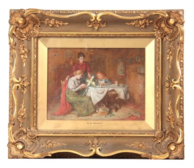 Lot 835 - ROBERT WILLIAM WRIGHT. OIL ON BOARD. Making...