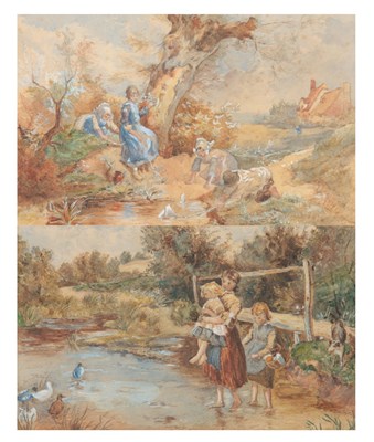 Lot 849 - A PAIR OF 19TH CENTURY WATERCOLOURS having...