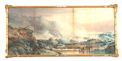 Lot 851 - RICHARD HARRY CARTER - WATERCOLOUR. Stormy...