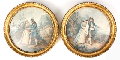 Lot 863 - A PAIR OF GEORGE III MEZZOTINT PRINTS titled...