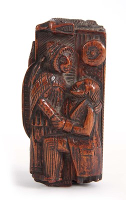 Lot 867 - A 19th CENTURY SCOTTISH CARVED 'BLINDMAN'...