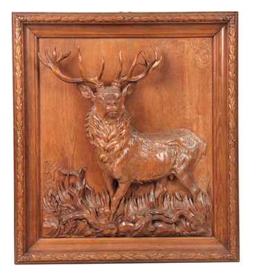 Lot 874 - A LATE 19TH CENTURY SWISS BLACK FOREST CARVED...