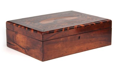 Lot 889 - A 19th CENTURY SPECIMEN WOOD PARQUETRY INLAID...