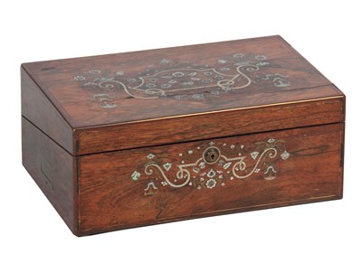 Lot 928 - A 19TH CENTURY BRASS, PEWTER AND MOTHER OF...