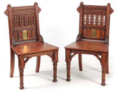 Lot 959 - A PAIR OF LATE 19TH CENTURY AESTHETIC PERIOD...