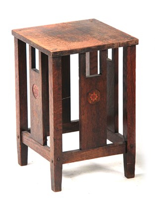 Lot 961 - AN ARTS AND CRAFTS OAK OCCASIONAL TABLE with...