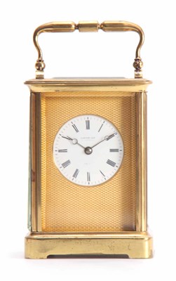 Lot 967 - A19th CENTURY FRENCH STRIKING CARRIAGE CLOCK...