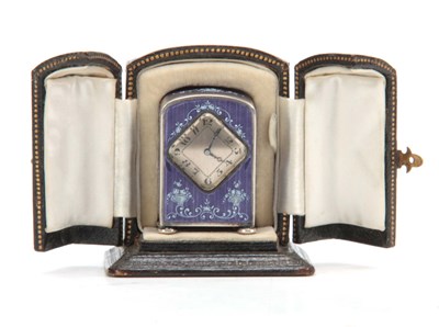 Lot 971 - AN EARLY 20th CENTURY MINIATURE SILVER ENAMEL...