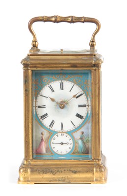 Lot 982 - A 19TH CENTURY FRENCH GILT BRASS GORGE CASE...
