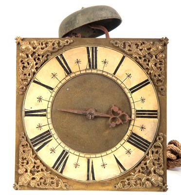 Lot 985 - A LATE 17th CENTURY HOOK AND SPIKE WALL CLOCK...