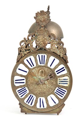 Lot 987 - AN 18TH CENTURY FRENCH LANTERN CLOCK with...