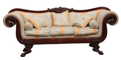 Lot 1051 - AN IMPRESSIVE LARGE REGENCY IRISH MAHOGANY...