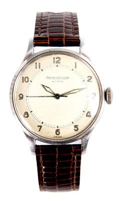 Lot 237 - A GENTLEMAN’S VINTAGE STAINLESS STEEL JAEGER...