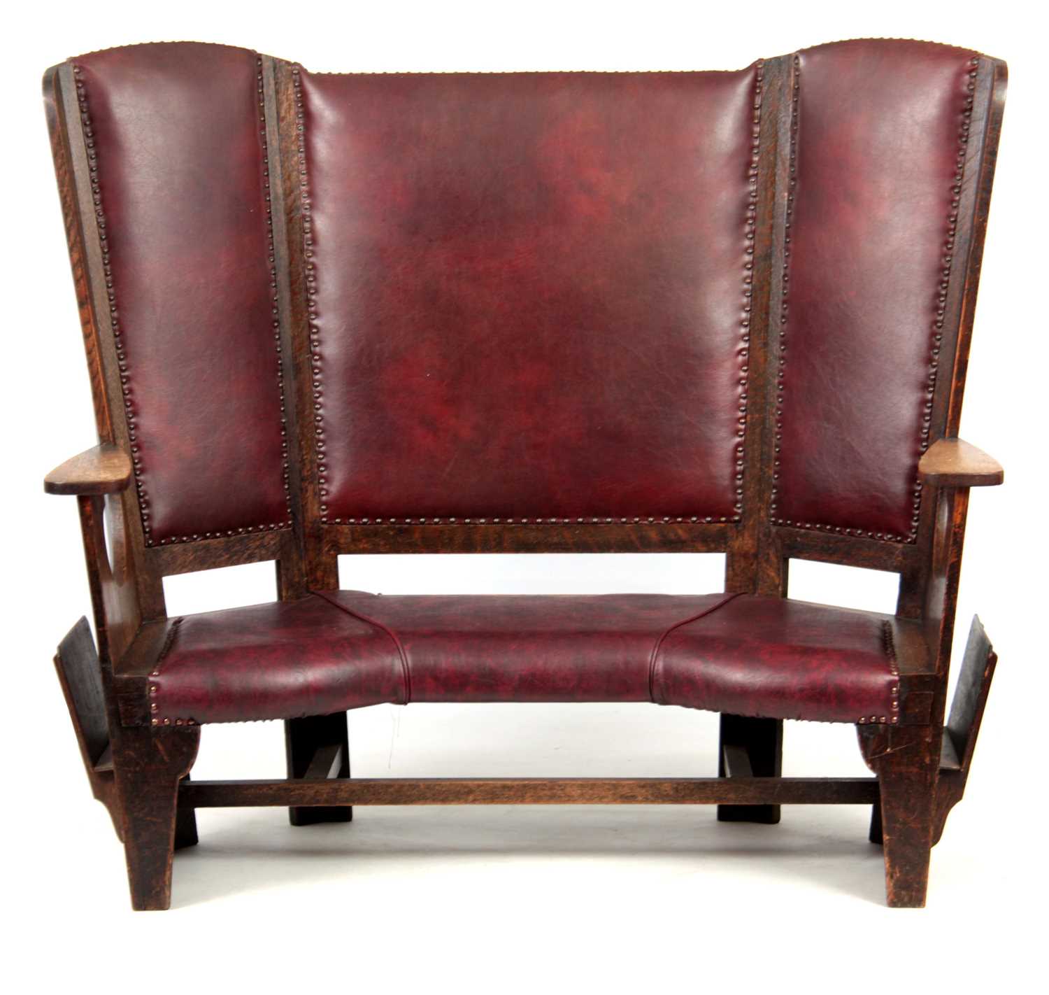 Lot 741 - AN UNUSUAL ARTS AND CRAFTS GLASGOW SCHOOL OAK...