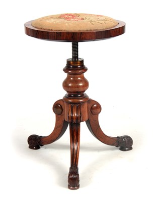 Lot 926 - A LATE REGENCY GILLOWS STYLE ADJUSTABLE...