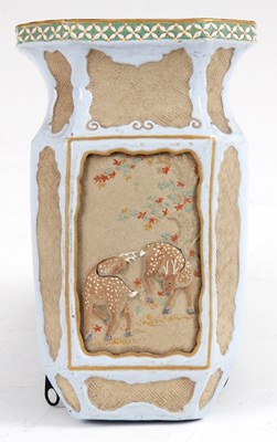 Lot 132 - AN UNUSUAL 19TH CENTURY CHINESE PALE TERRACOTA...