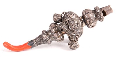 Lot 270 - AN EARLY VICTORIAN EMBOSSED SILVER CHILDS...