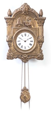 Lot 487 - A 20TH CENTURY COMTOISE AUTOMATION WALL CLOCK...