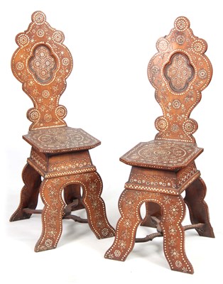 Lot 552 - AN ELABORATE PAIR OF 19TH CENTURY EASTERN...