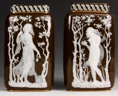 Lot 57 - FREDERICK SCHENCK
 A pair of late 19th Century...