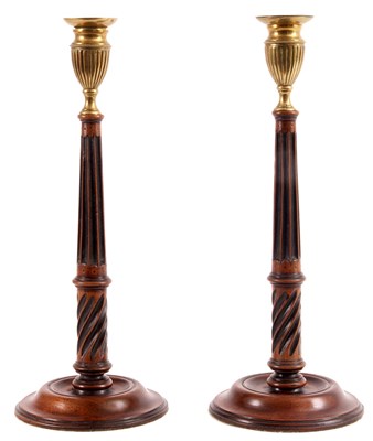 Lot 504 - A PAIR OF LATE GEORGIAN CIRCULAR MOULDED EDGE...