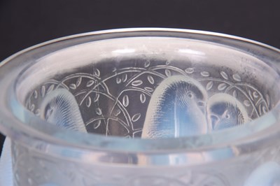 Lot 17 - R LALIQUE FRANCE An opalescent slender...