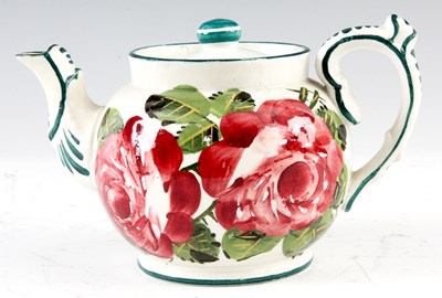 Lot 32 - A LATE 19TH CENTURY SMALL WEMYSS TEAPOT of...