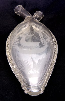 Lot 3 - A 19TH CENTURY BOHEMIAN DOUBLE SIDED CLEAR...