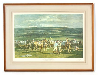 Lot 620 - SIR ALFRED MUNNINGS SIGNED PRINT Cheltenham...