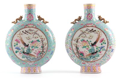 Lot 72 - A LARGE PAIR OF 19TH CENTURY CHINESE FAMILLE...