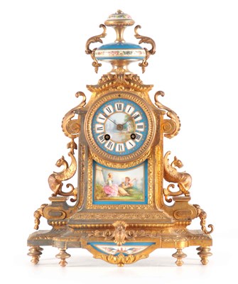 Lot 729 - A LATE 19TH CENTURY FRENCH GILT SPELTER AND...