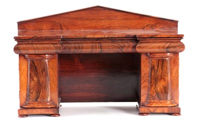 Lot 863 - AN UNUSUAL MID 19TH CENTURY ROSEWOOD MINIATURE...