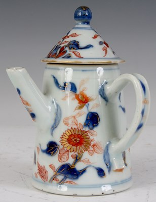Lot 100 - AN 18TH CENTURY CHINESE IMARI MINIATURE COFFEE...
