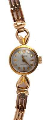 Lot 231 - 1950’s 9ct GOLD LADIES ROLEX PRECISION...