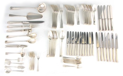 Lot 374 - AN EXTENSIVE FRENCH (ORBRILLE) SILVER PLATE...