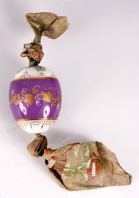 Lot 56 - A LATE 19TH CENTURY PORCELAIN RUSSIAN EASTER...