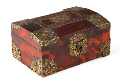 Lot 1007 - AN 18TH CENTURY DUTCH TORTOISESHELL AND GILT...