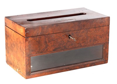 Lot 1010 - A 19TH CENTURY BURR WALNUT COUNTRY HOUSE...