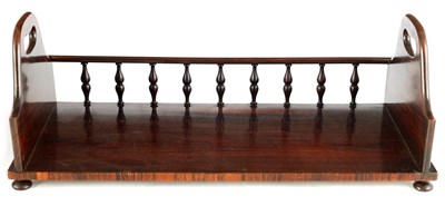 Lot 1022 - A MID 19TH CENTURY ROSEWOOD BOOK TRAY the...