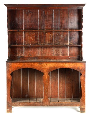 Lot 1034 - AN EARLY 18TH CENTURY SILHOUETTE LEG OAK...