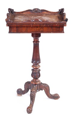 Lot 1041 - A LATE REGENCY ROSEWOOD PLANT STAND/...