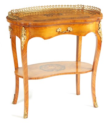Lot 1072 - A FINE 19TH CENTURY MARQUETRY INLAID WALNUT...