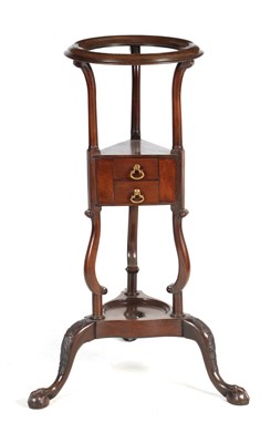 Lot 1081 - A MID 18TH CENTURY CHIPPENDALE STYLE MAHOGANY...