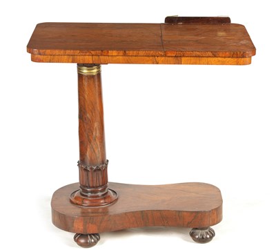 Lot 1098 - AN UNUSUAL WILLIAM IV ROSEWOOD BEDSIDE...