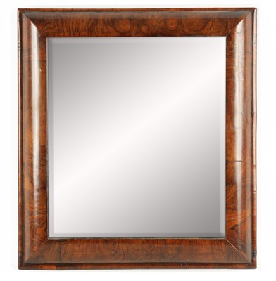 Lot 1101 - A WILLIAM AND MARY FIGURED WALNUT D SHAPED...
